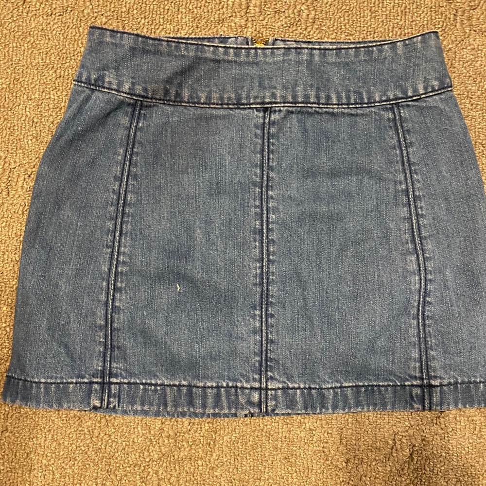 Free people denim skirt